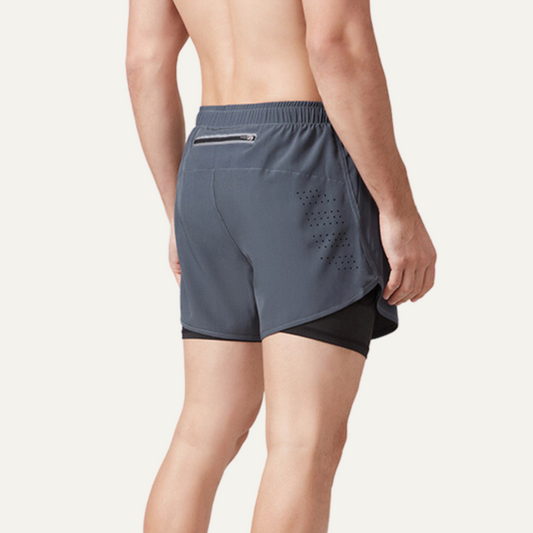 Running Grey Shorts with Lycra