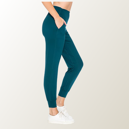 Slim-fit Aquamarine Jogger Pants