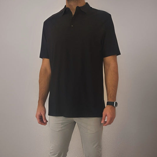 Quick Dry Black Golf Polo Shirt