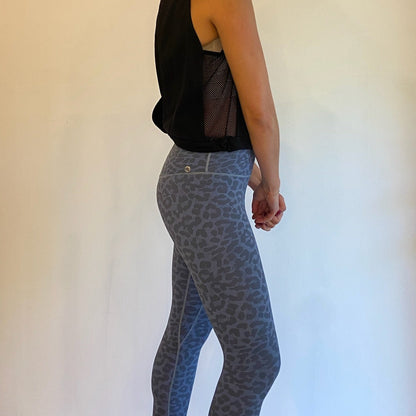 Blue Animal Print Legging