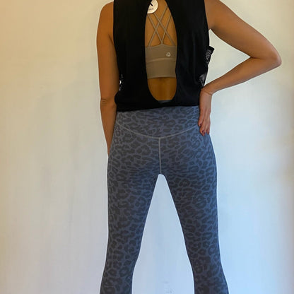 Blue Animal Print Legging