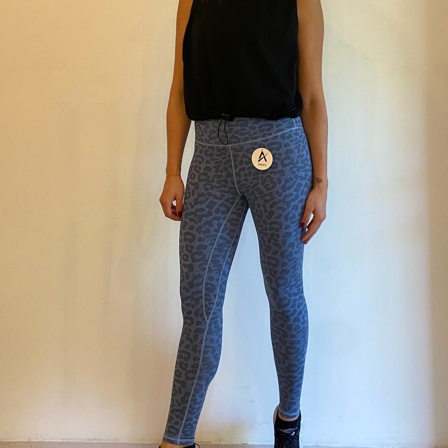 Blue Animal Print Legging