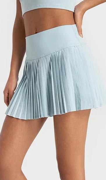 Baby Blue Pleated Skirt