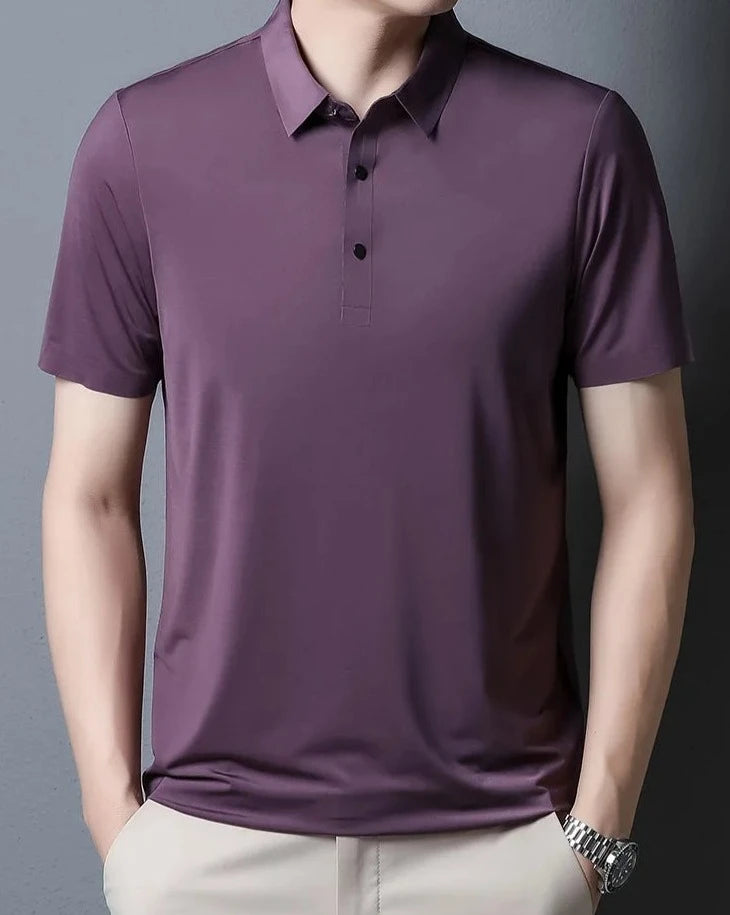 Quick Dry Purple Golf Polo Shirt