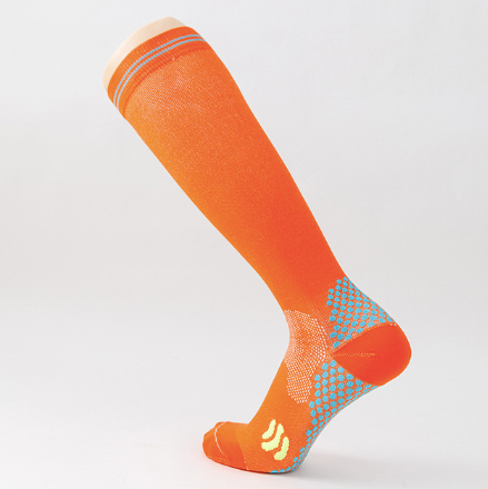 Orange Knee High Compression Socks