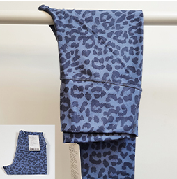 Blue Animal Print Legging