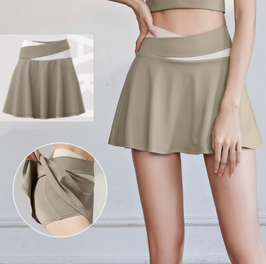 Bicolor Padel/Tennis Beige Skirt