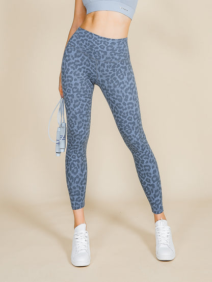 Blue Animal Print Legging